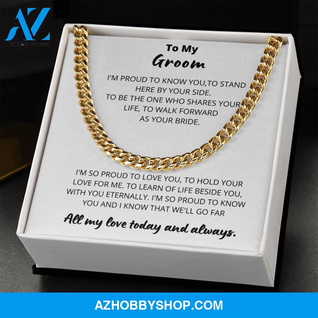 Groom - One who shares Your Life - Cuban Link Chain