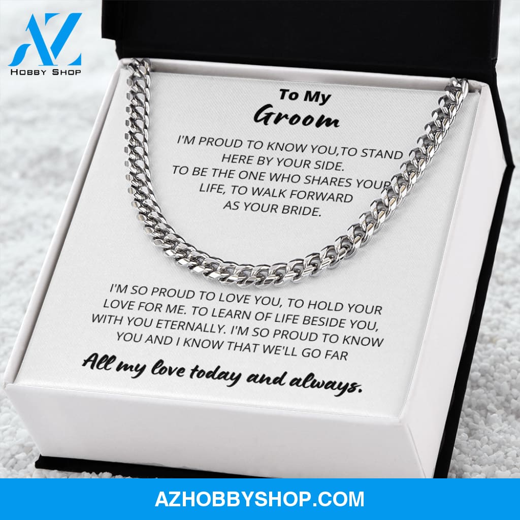 Groom - One who shares Your Life - Cuban Link Chain