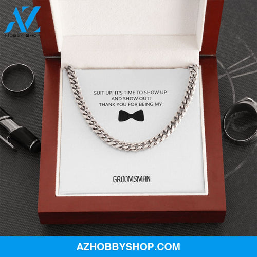 Groomsman - Part of a Family - Cuban Link Chain