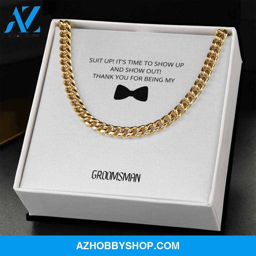 Groomsman - Part of a Family - Cuban Link Chain