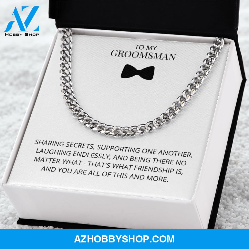 Groomsman - Sharing Secrets - Cuban Link Chain