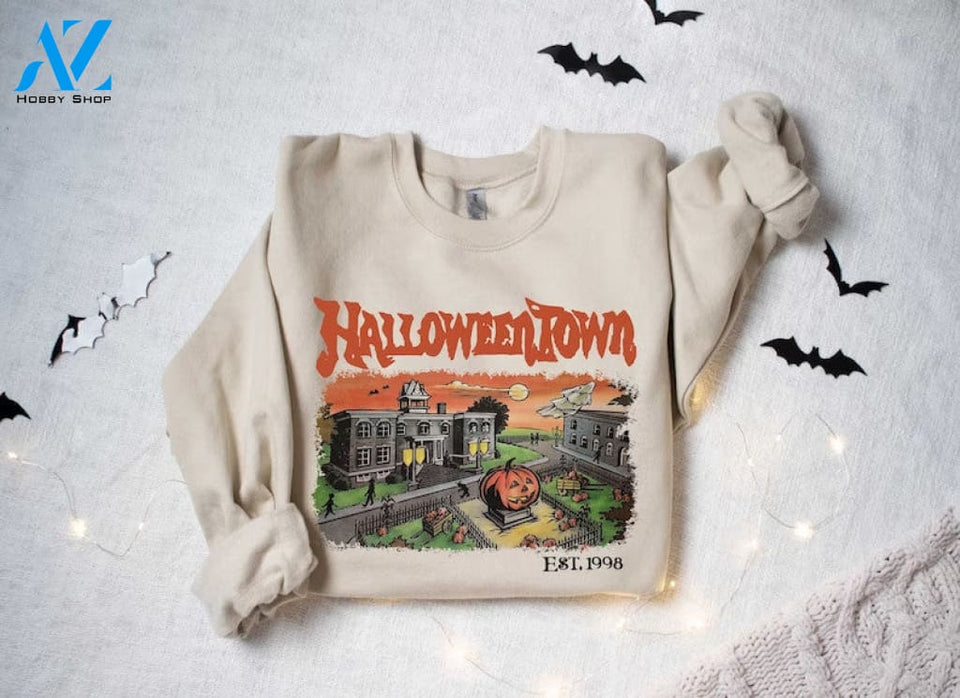 Halloweentown Est 1998 Sweatshirt University Retro Fall Vintage Halloween