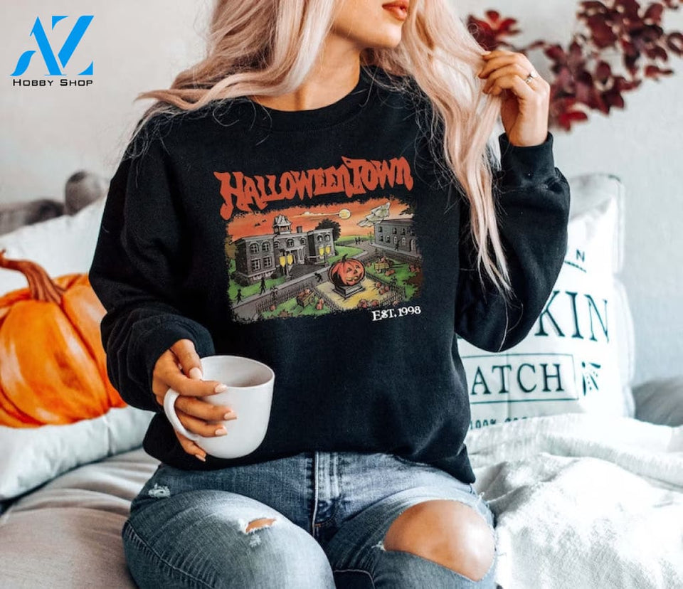 Halloweentown Est 1998 Sweatshirt University Retro Fall Vintage Halloween