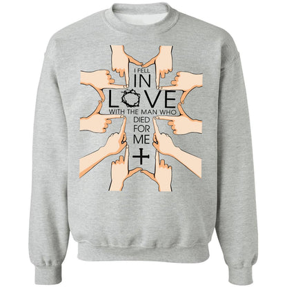 I fell in love with the man who died for me Jesus Apparel
