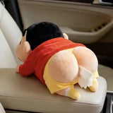 Funny Plush Car Tissue Holder Hanging Seat Organizer