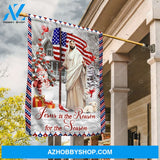 Happy Christmas, Snowman, Amazing US flag, Jesus is the reason for the season - Jesus Flag
