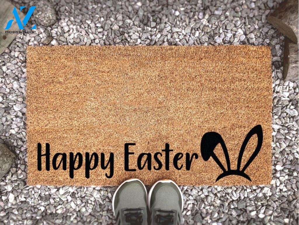 Happy Easter Doormat - Spring Door Mat- Custom Doormat - Easter Decor - Happy Easter - Easter Doormat - Spring Mat -