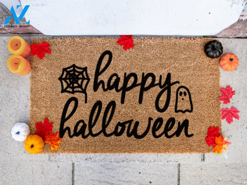 Happy Halloween Doormat - Funny Doormat - Welcome Doormat - Halloween Decor - Porch Decor - Fall Decor - Halloween