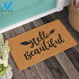 Hello Beautiful Door Mat Custom Doormat Housewarming Gift Wedding Gift Home Gift Welcome Door Mat |