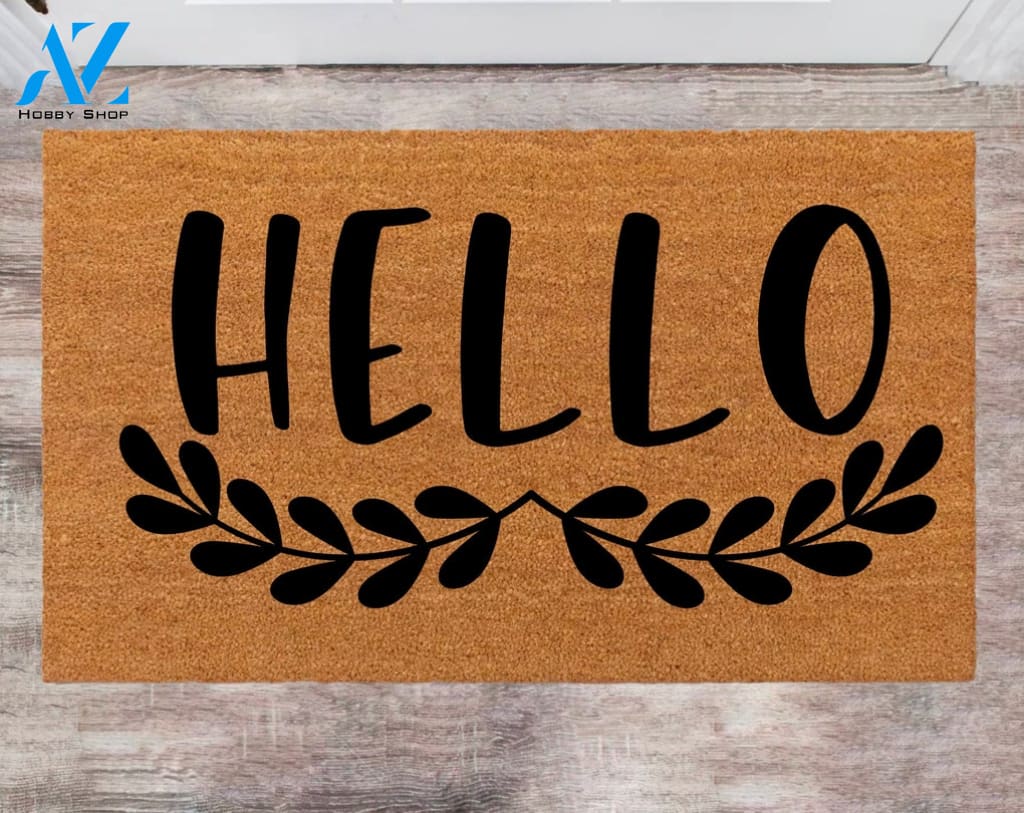 Hello Doormat Customized Closing Gift Front Doormats Unique Christmas Gift House Warming Gift Porch Decor