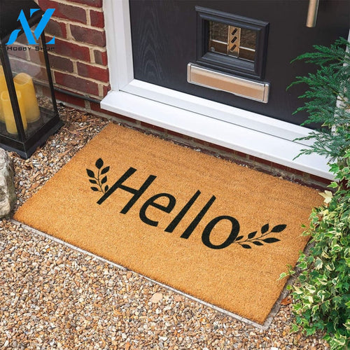 Hello Doormat New Home Gift Housewarming Gift Wedding Gift Welcome Door Mat Personalized Gift Custom Doormat