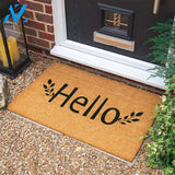 Hello Doormat New Home Gift Housewarming Gift Wedding Gift Welcome Door Mat Personalized Gift Custom Doormat
