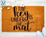 Hello Keys are under mat Door mat Welcome Mat Funny Family Doormat Porch Decor Housewarming Doormat Coir doormat