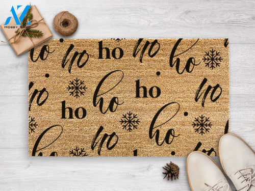 Ho Ho Ho Christmas Rug - Funny Christmas Door Mat - Funny Xmas Rug - Christmas Door Mat - Holiday Decor - Christmas