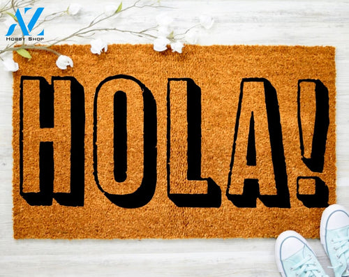 Hola Custom Doormat Hi Hello How you Guest Doormat Bible Decorating Family Doormat