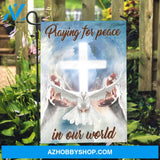 Holy spirit dove, Stunning cross, Jesus hands, Praying for peace in our world - Jesus Flag
