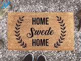 Home Swede Home - Cute Swedish Family Door Mat New Home Wedding Gift