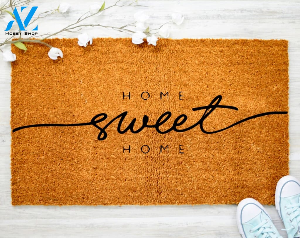Home Sweet Home Doormat Cute Family Doormat Housewarming Doormat Coir doormat Client Gifts Ho&me Doormat