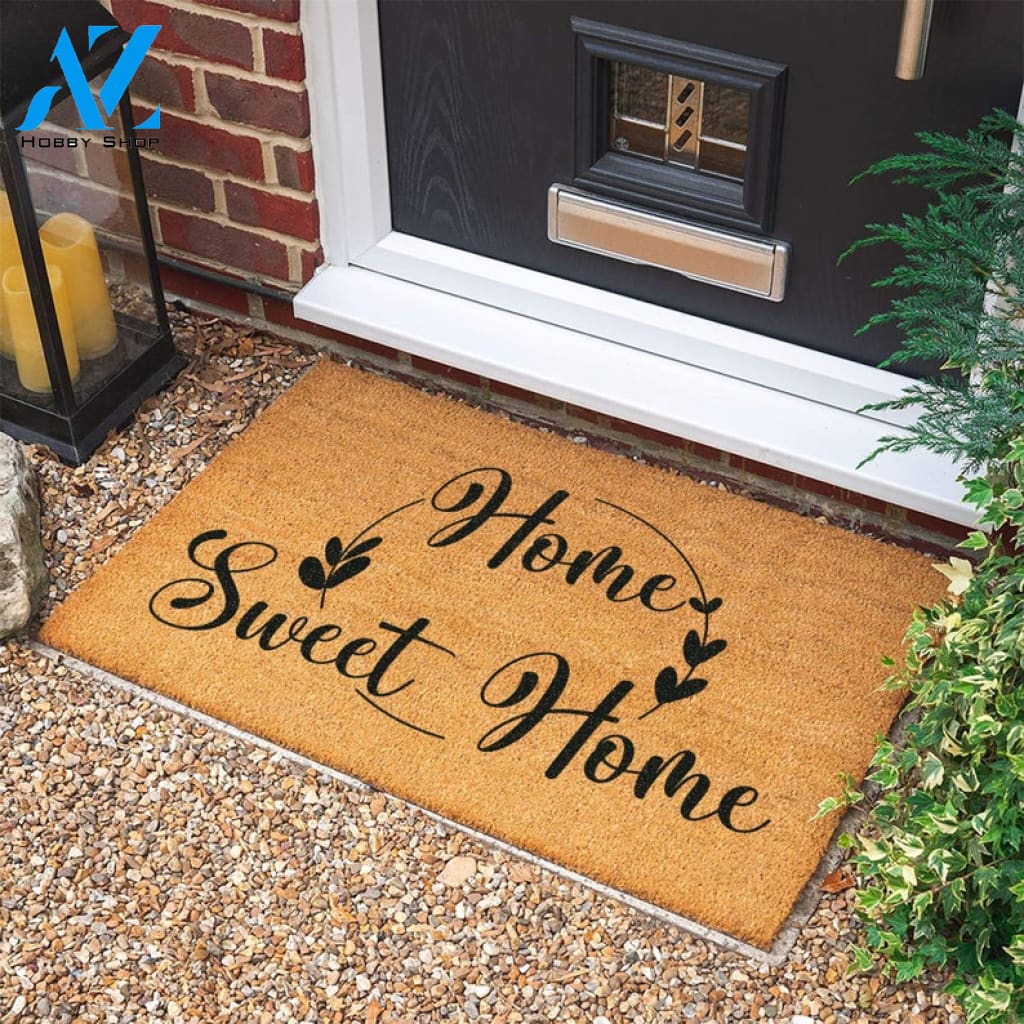 Home Sweet Home Doormat New Home Gift Welcome Door Mat Wedding Gift Housewarming Gift Personalized Gift |