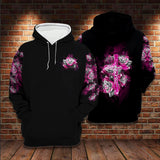 Breast Cancer Rose Faith Cross 3D All Over Printed Hoodie Us Unisex Hoodie Size