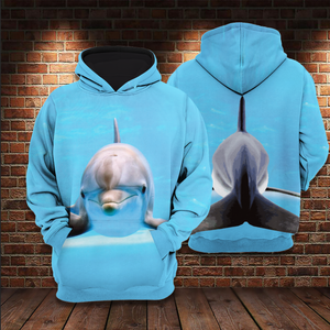 Dolphin Ocean Animal All Over Print Dolphin Lover Gifts Unisex Hoodie