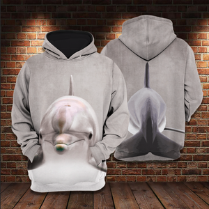 Funny Dolphin All Over Print Dolphin Lover Gifts Unisex Hoodie