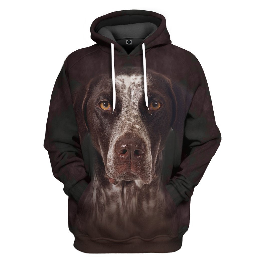 3D German Shorthaired Pointers Dog All Over Print Unisex Hoodie For Dog Lovers