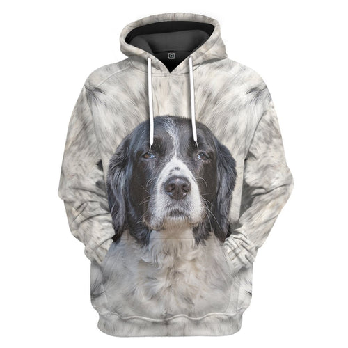 3D English Springer Spaniel Dog Front And Back All Over Print Unisex Hoodie For Dog Lovers