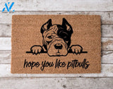 Hope You Like American Pitbulls 1 Welcome Mat Perfect Gift for Dog Owner Pet Lover Personalized Doormat New Home