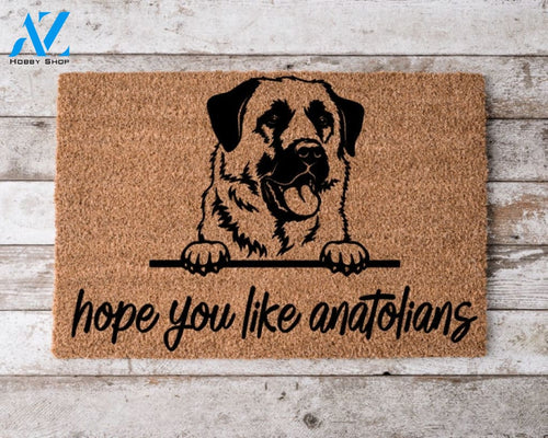Hope You Like Anatolian Shepherd Dogs Welcome Mat Perfect Gift for Dog Owner Pet Lover Personalized Doormat New