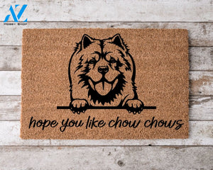 Hope You Like Chow Chows Welcome Mat Perfect Gift for Dog Owner Pet Lover Personalized Doormat Home Decor |