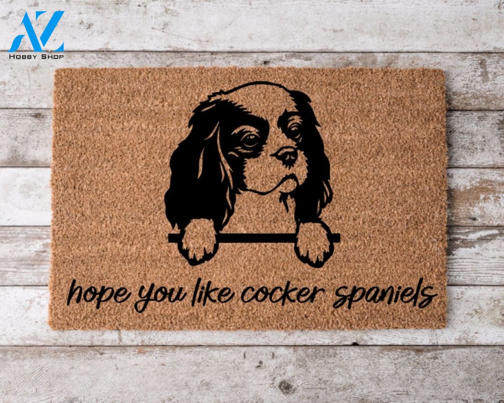 Hope You Like Cocker Spaniels Welcome Mat Perfect Gift for Dog Owner Pet Lover Personalized Doormat Home Decor |