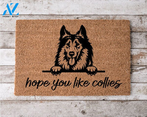 Hope You Like Collies Welcome Mat Perfect Gift for Dog Owner Pet Lover Personalized Doormat Home Decor |