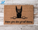 Hope You Like Great Danes Welcome Mat Perfect Gift for Dog Owner Pet Lover Personalized Doormat Home Decor |