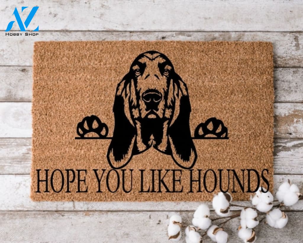 Hope You Like Hounds Welcome Mat Perfect Gift for Dog Owner Pet Lover Personalized Doormat New Home Decor |