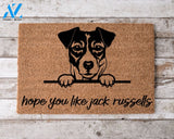 Hope You Like Jack Russells Welcome Mat Perfect Gift for Dog Owner Pet Lover Personalized Doormat Home Decor |