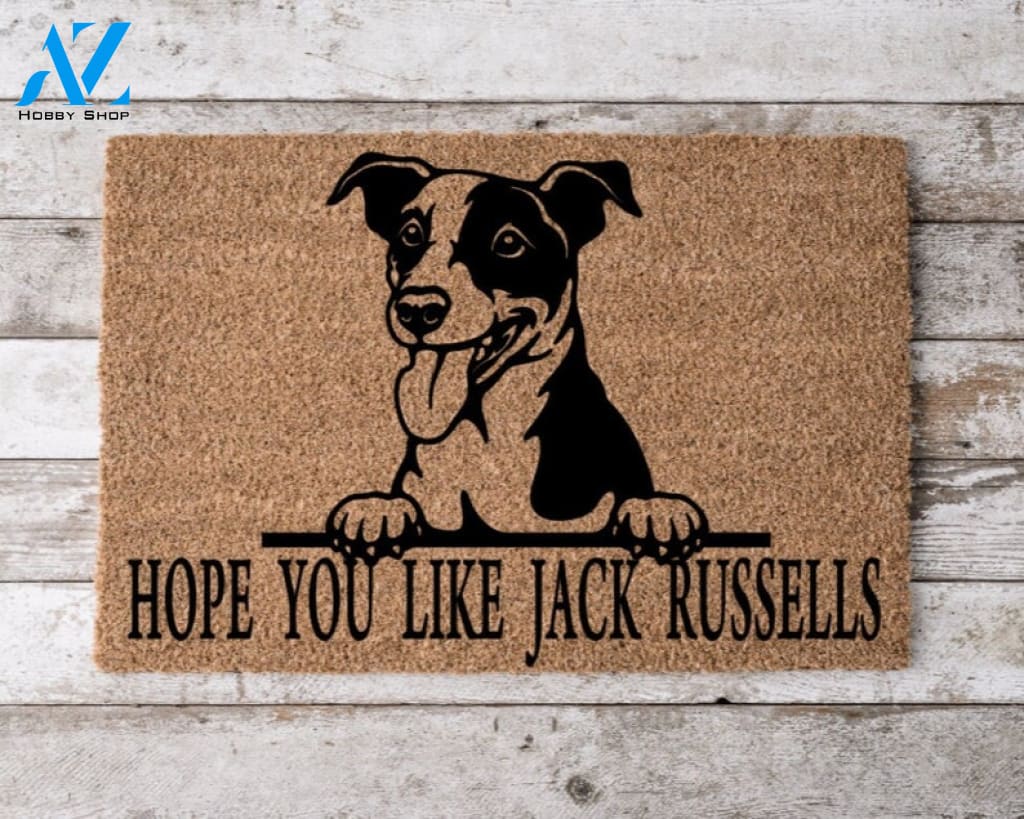 Hope You Like Jack Russells Welcome Mat Perfect Gift for Dog Owner Pet Lover Personalized Doormat New Home Decor |