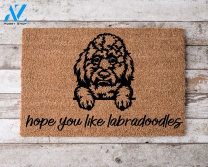 Hope You Like Labradoodles Welcome Mat Perfect Gift for Dog Owner Pet Lover Personalized Doormat Home Decor |