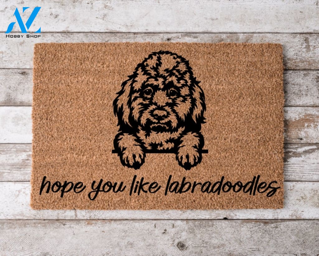 Hope You Like Labradoodles Welcome Mat Perfect Gift for Dog Owner Pet Lover Personalized Doormat Home Decor |