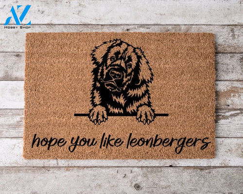 Hope You Like Leonbergers Welcome Mat Perfect Gift for Dog Owner Pet Lover Personalized Doormat Home Decor |