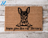 Hope You Like Rat Terriers Welcome Mat Perfect Gift for Dog Owner Pet Lover Personalized Doormat New Home Decor |