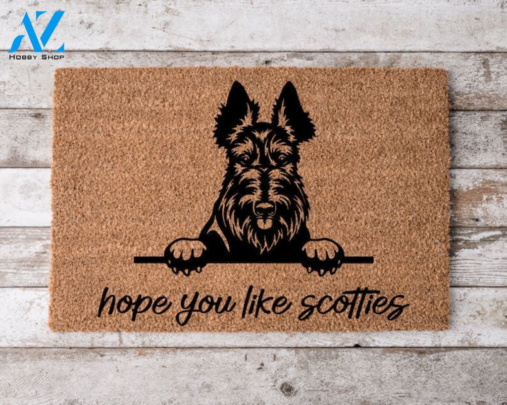 Hope You Like Scotties Welcome Mat Perfect Gift for Dog Owner Pet Lover Personalized Doormat New Home Decor |