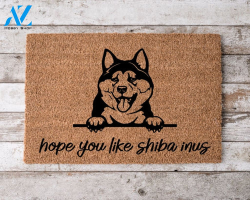 Hope You Like Shiba Inus Welcome Mat Perfect Gift for Dog Owner Pet Lover Personalized Doormat New Home Decor |