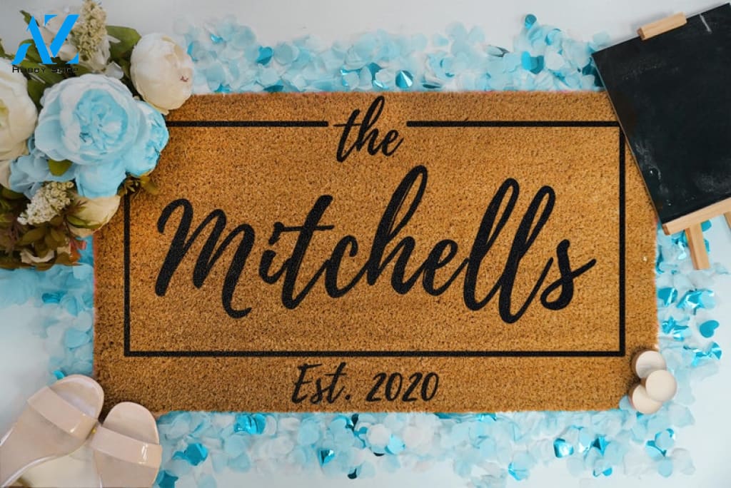 Housewarming Gift Ideas - Wedding Gift - Personalized Doormat - Custom Doormat - Closing Gift - Welcome Doormat - Front