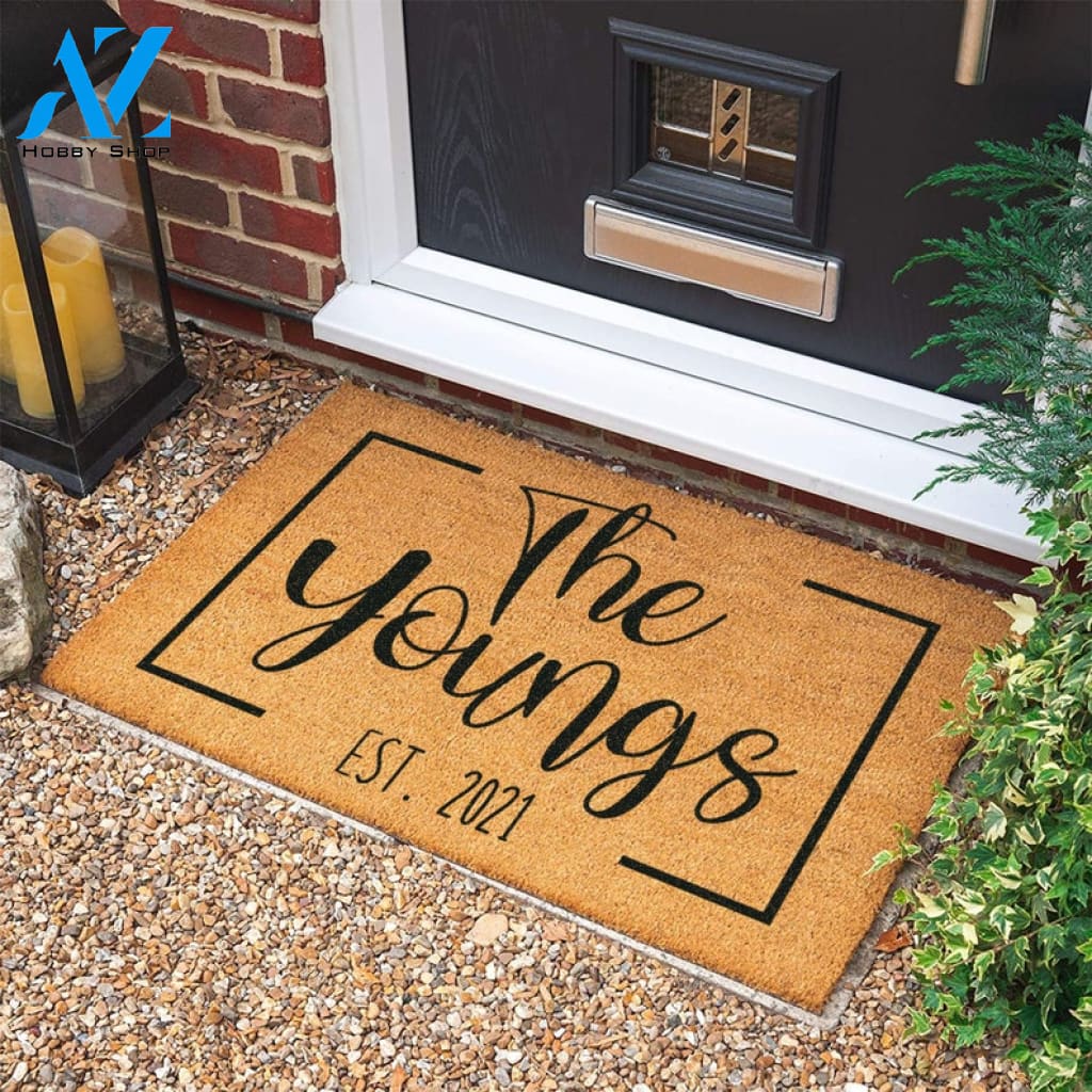 Housewarming Gift New Home Gift Personalized Gift Welcome Door Mat Wedding Gift Personalized Custom Doormat |