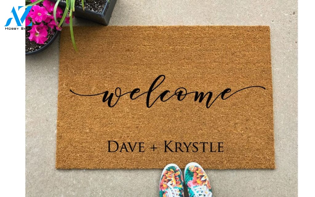 Housewarming Gift Newlywed Gift Couples Gift New Home Gift Wedding Gift Custom Doormat Custom Welcome Mat Unique
