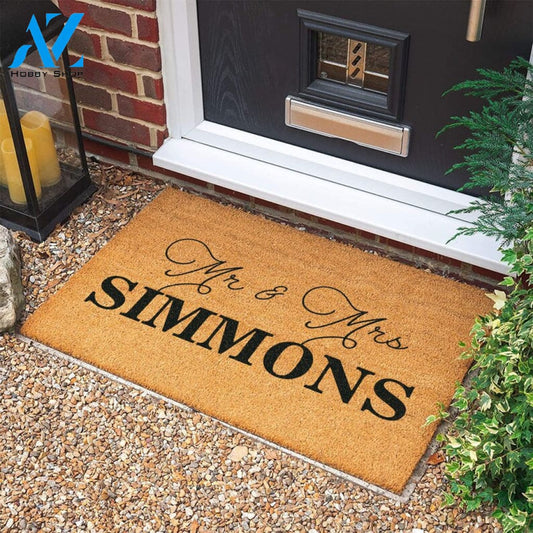 Housewarming Gift Personalized Custom Doormat Personalized Gift New Home Gift Wedding Gift Welcome Door Mat |