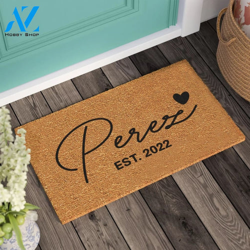 Housewarming Gift Personalized Custom Doormat Welcome Door Mat Wedding Gift New Home Gift Personalized Gift |
