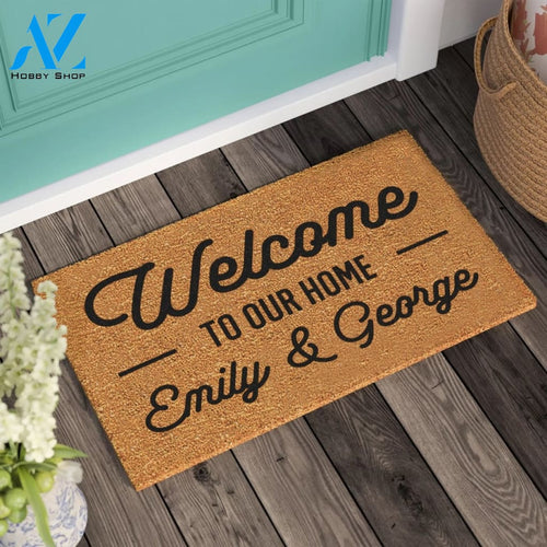 Housewarming Gift Personalized Gift Wedding Gift Personalized Custom Doormat New Home Gift Welcome Door Mat |