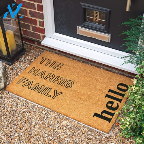 Housewarming Gift Wedding Gift Personalized Gift Welcome Door Mat Personalized Custom Doormat New Home Gift |